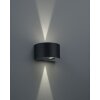 Reality ROSARIO Outdoor Wall Light LED black, 2-light sources