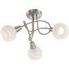 Globo ceiling light matt nickel, 3-light sources