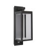 Lucide CLAIRETTE Outdoor Wall Light LED black, Motion sensor