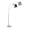 Leuchten-Direkt MELVIN Floor Lamp grey, black, white, 3-light sources