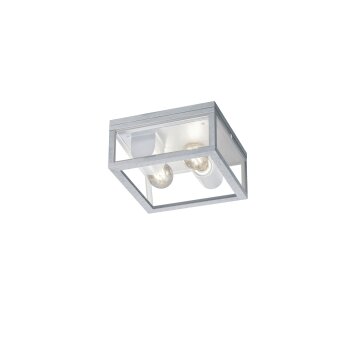 Trio GARONNE Ceiling Light galvanized, 2-light sources