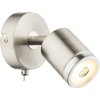Globo COMORE wall light LED matt nickel, 1-light source