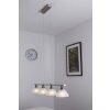 Globo RUBEN hanging light stainless steel, 4-light sources