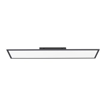 Leuchten-Direkt FLAT Ceiling Light LED black, 1-light source, Remote control