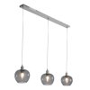 Pendant Light Steinhauer Lotus stainless steel, 3-light sources