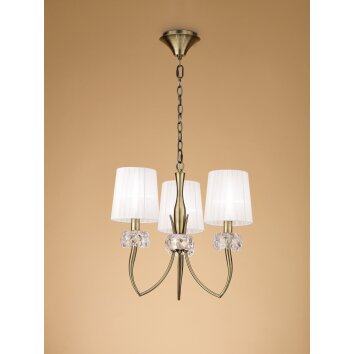 Mantra LOEWE Pendant Light brown, 3-light sources