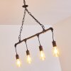 KOLYMA Pendant Light rust-coloured, black, 4-light sources