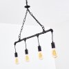 KOLYMA Pendant Light rust-coloured, black, 4-light sources
