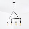KOLYMA Pendant Light rust-coloured, black, 4-light sources