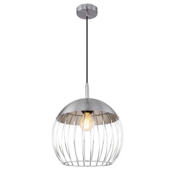 Globo CREAM Pendant Light chrome, 1-light source