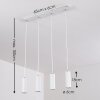 Zuoz Pendant Light white, 4-light sources