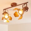 Lichinga ceiling spotlight rust-coloured, 2-light sources