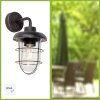 Brilliant CARLISLE outdoor wall light rust-coloured, 1-light source