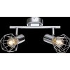 Globo Xara I ceiling spotlight chrome, 2-light sources