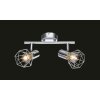 Globo Xara I ceiling spotlight chrome, 2-light sources