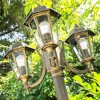 NATAL Lamp Post black-gold, 3-light sources