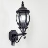 LENTUA outdoor wall light black, 1-light source, Motion sensor