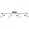 Brilliant Lea spotlight tube chrome, white, 4-light sources