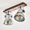 Hora Ceiling Light Dark wood, 2-light sources