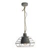 Brilliant WALTER pendant light grey, 1-light source