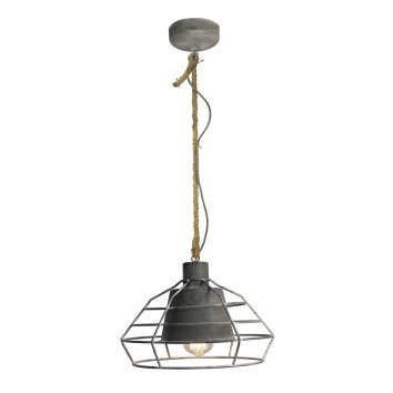 Brilliant WALTER pendant light grey, 1-light source