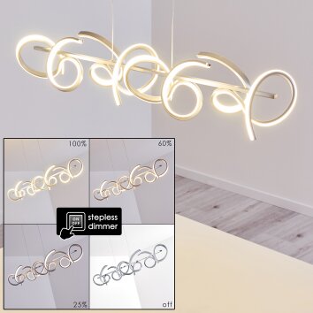 Lavaca Pendant Light LED silver, 4-light sources