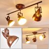 Ceiling Light Tina rust-coloured, 3-light sources