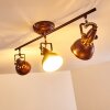 Ceiling Light Tina rust-coloured, 3-light sources