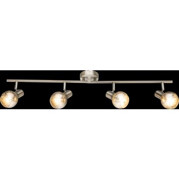 Globo ZACATE ceiling spotlight matt nickel, 4-light sources