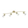 Trio LEVISTO ceiling spotlight LED brass, 4-light sources