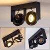 Grytgol Ceiling Light black, 2-light sources