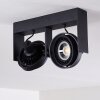Grytgol Ceiling Light black, 2-light sources