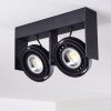 Grytgol Ceiling Light black, 2-light sources
