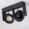 Grytgol Ceiling Light black, 2-light sources
