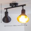 Mavas Ceiling Light black, 2-light sources