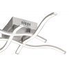 Leuchten-Direkt WAVE ceiling light LED stainless steel, 4-light sources