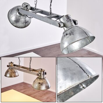 Svanfolk Pendant Light grey, rust-coloured, 2-light sources