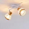 Bariloche Ceiling Light chrome, white, 2-light sources
