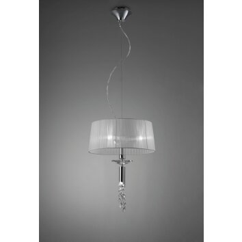 Mantra TIFFANY Pendant Light chrome, 3-light sources