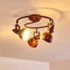 Ceiling Light Tina rust-coloured, 3-light sources