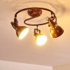 Ceiling Light Tina rust-coloured, 3-light sources
