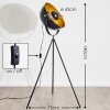 SATURN floor lamp black, 1-light source