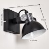 Gudo Wall Light black, white, 1-light source