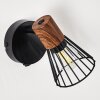 Wall Light Errested Dark wood, black, 1-light source