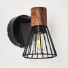 Wall Light Errested Dark wood, black, 1-light source