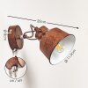 Safari Wall Light rust-coloured, 1-light source