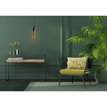 Lucide ORLANDO Pendant light grey, rust-coloured, 1-light source