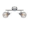 Globo BOLT ceiling spotlight LED chrome, 2-light sources
