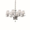 Ideal Lux PEGASO Chandelier white, 8-light sources