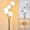 Bernardo floor lamp matt nickel, 5-light sources